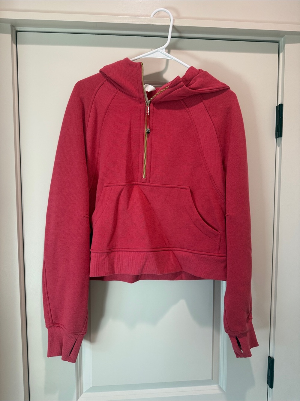 Women's Pink Half-Zip Hoodie